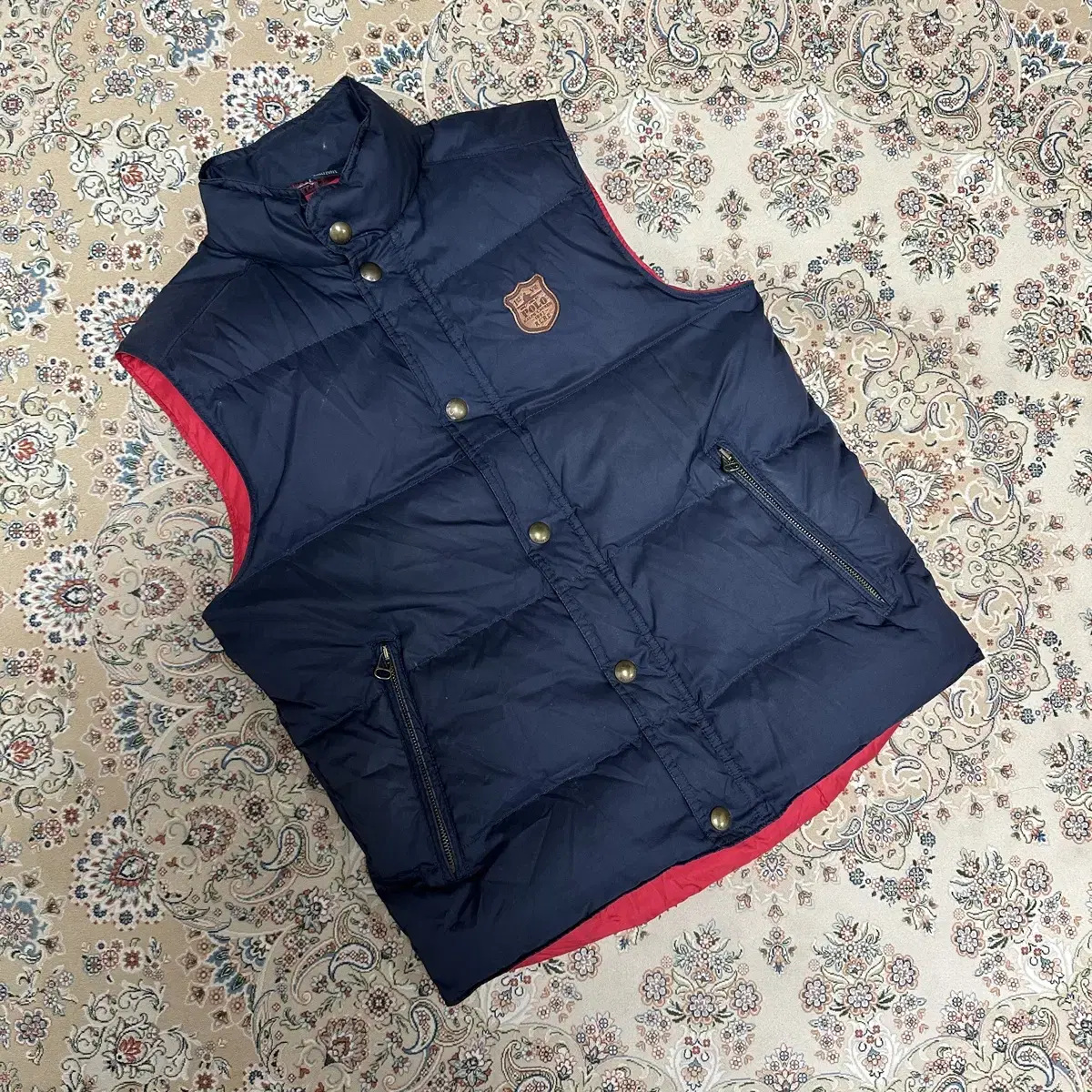 POLO Polo Ralph Lauren padded vest M navy classic vintage vestSave 95