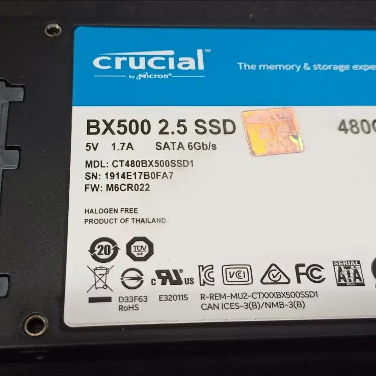 중고 ssd480g crucial