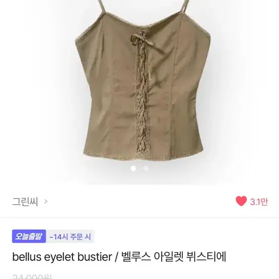 그린씨 벨루스 아일렛 뷔스티에