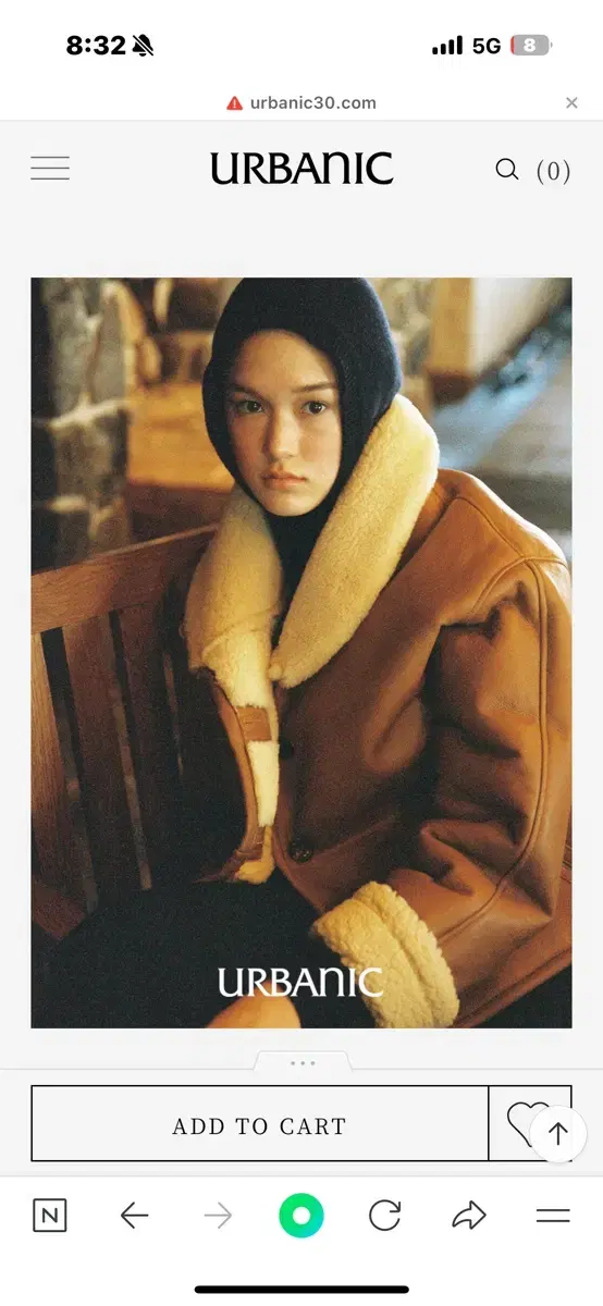 얼바닉 retro shearling jacket 시어링 자켓