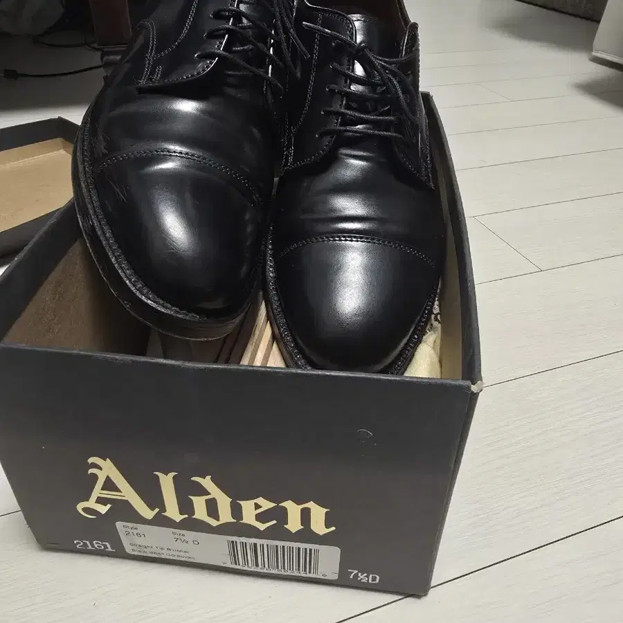 알든 Alden 2161 블랙 코도반 7.5D