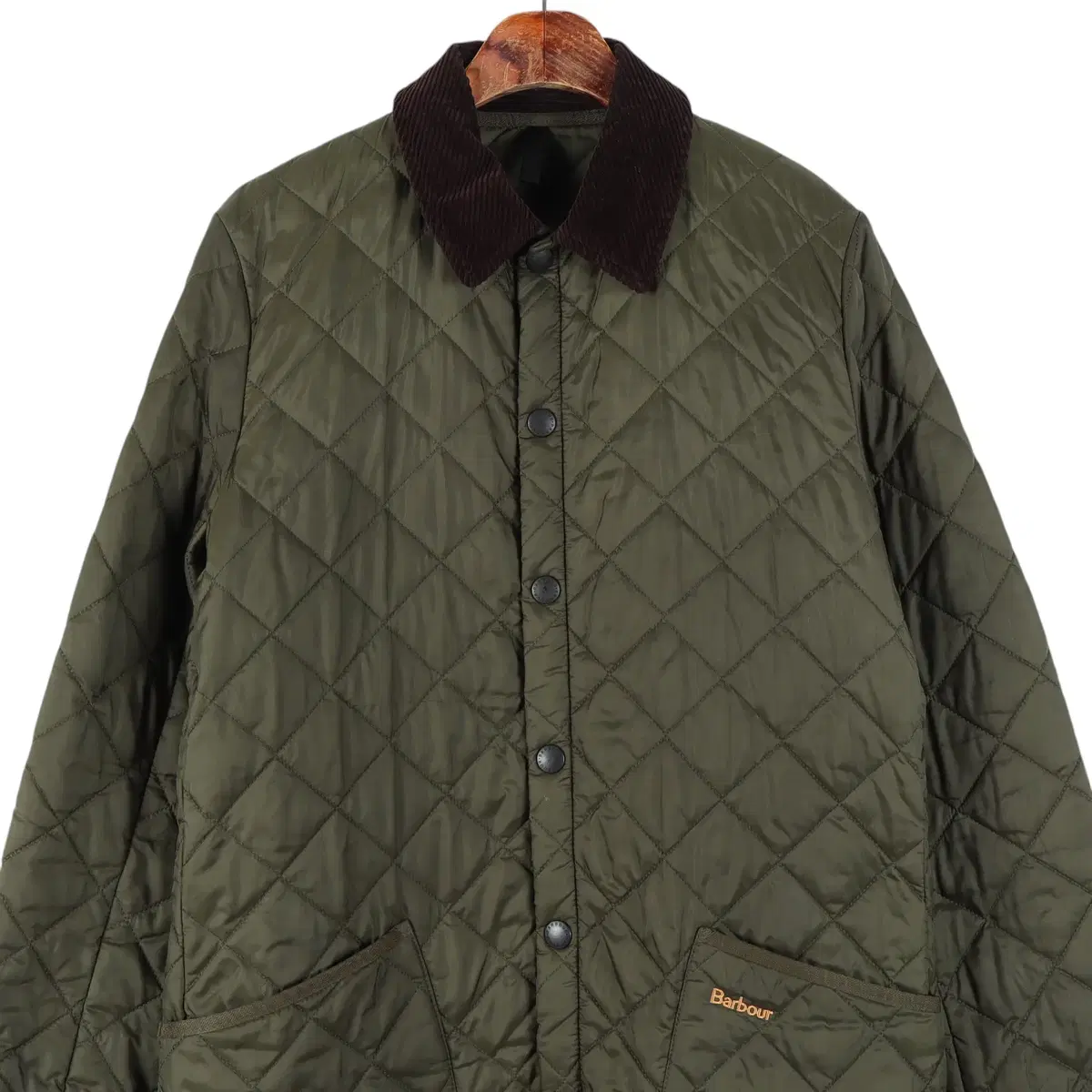 바버 BARBOUR 카키 퀼팅 자켓 S