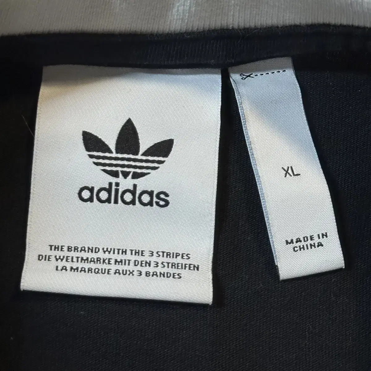 [XL] 아디다스 ADIDAS 넥로고 스포티 사이드라인 롱슬리브 블랙