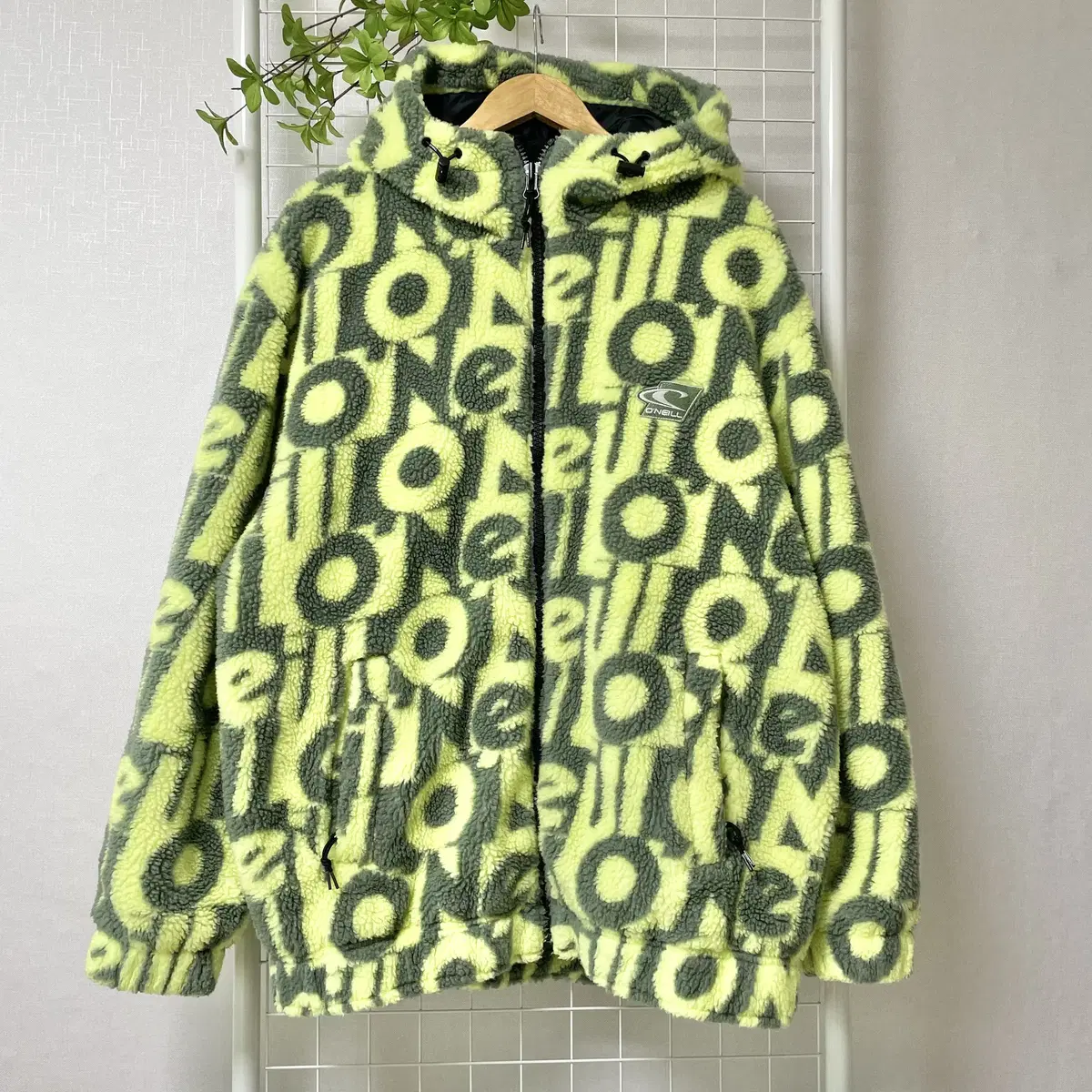 O'Neill Melrose Jacquard Fleece Jumper Neon Green WK-0180