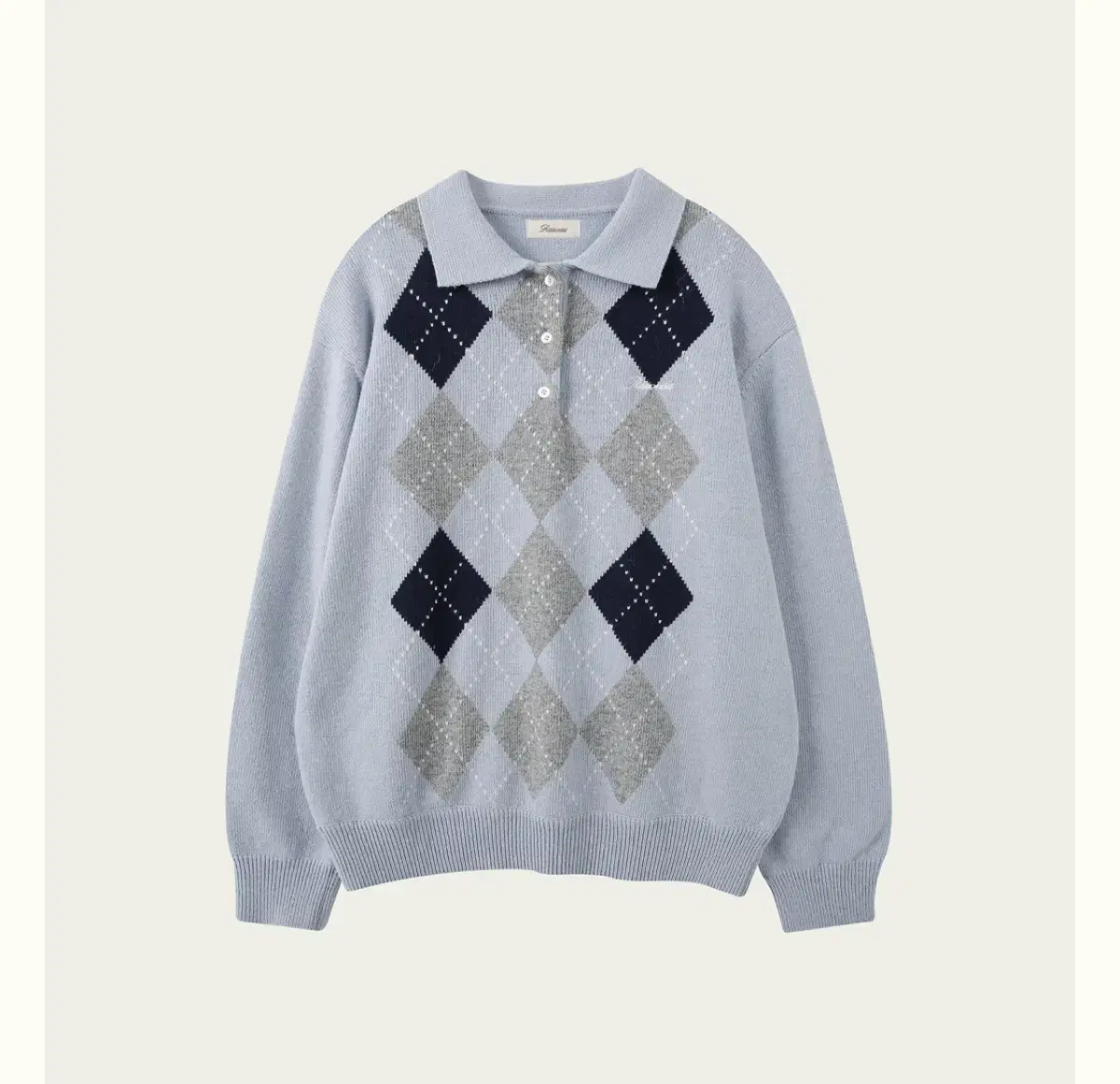 Ribbonbit Elliot argyle knit 리본빛 아가일니트