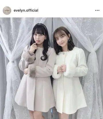 evelyn 오리지널 비쥬 코트 /white