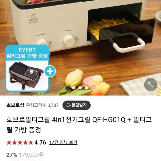 호브로 멀티 전기그릴 4in1