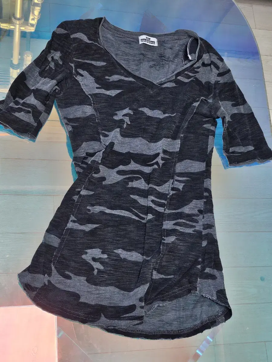 New shoulder pads camouflage vahn sleeveless tee freesize