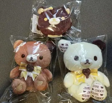 로프트 한정판 롯데 초코파이 콜라보 코리락쿠마 봉제 인형 파우치 세트