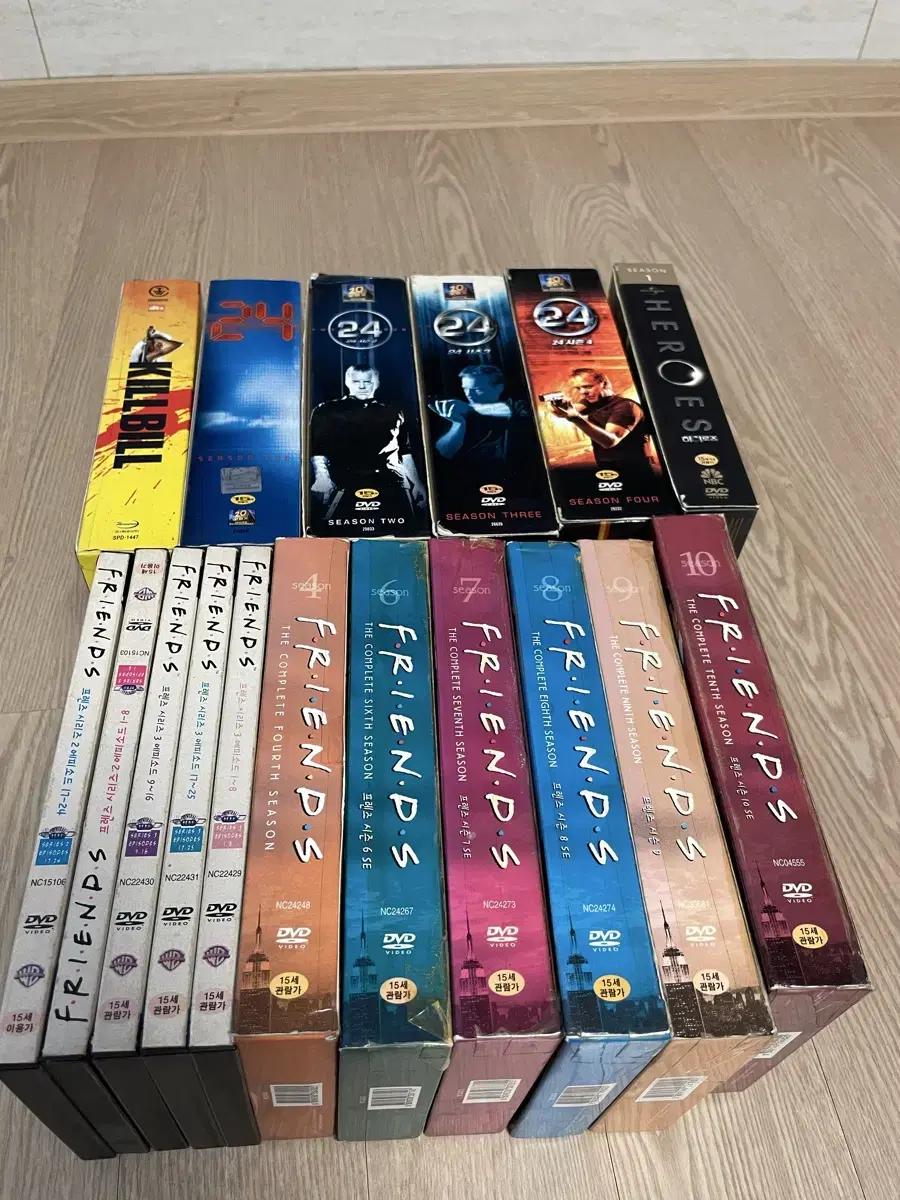 DVD  킬빌1-2, 24(1-4시즌),히어로즈, 프렌즈