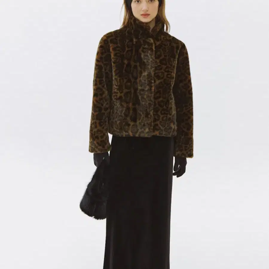 Lo61 leopard fur jacket