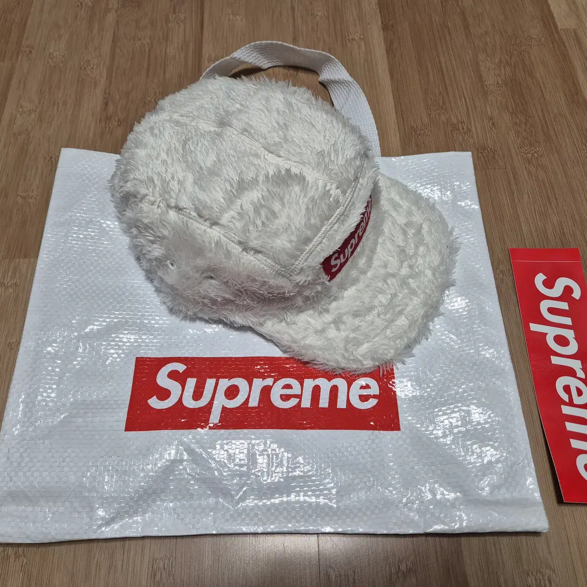 Supreme 슈프림 퍼지 캠프캡 화이트