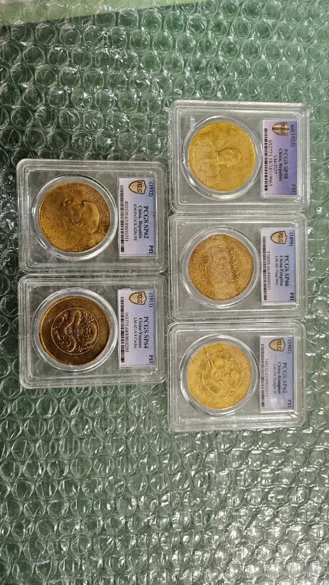 금색주화 pcgs 케이스주화 5종 일괄