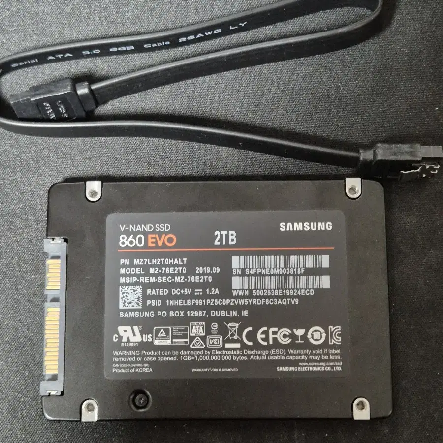 삼성 860evo 2tb ssd