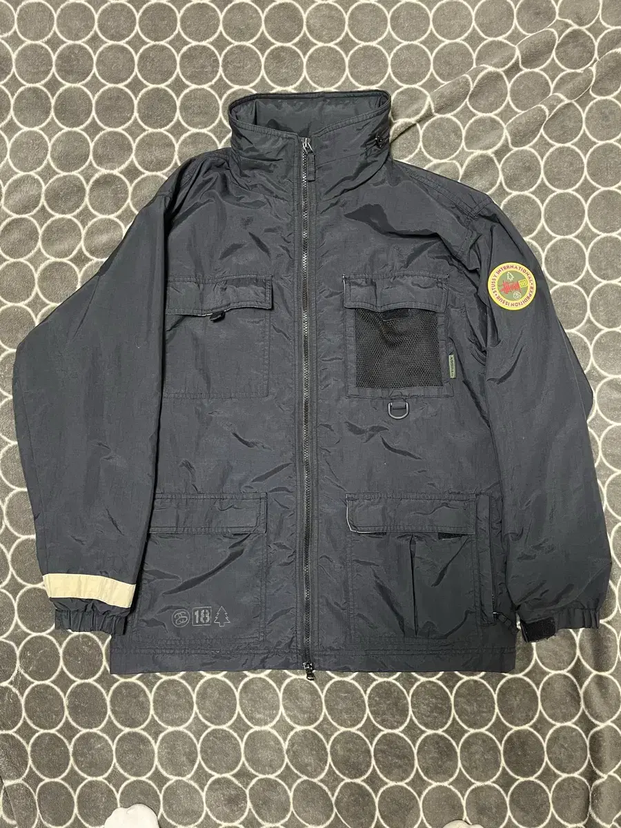 90s stussy expedition fishing jacket