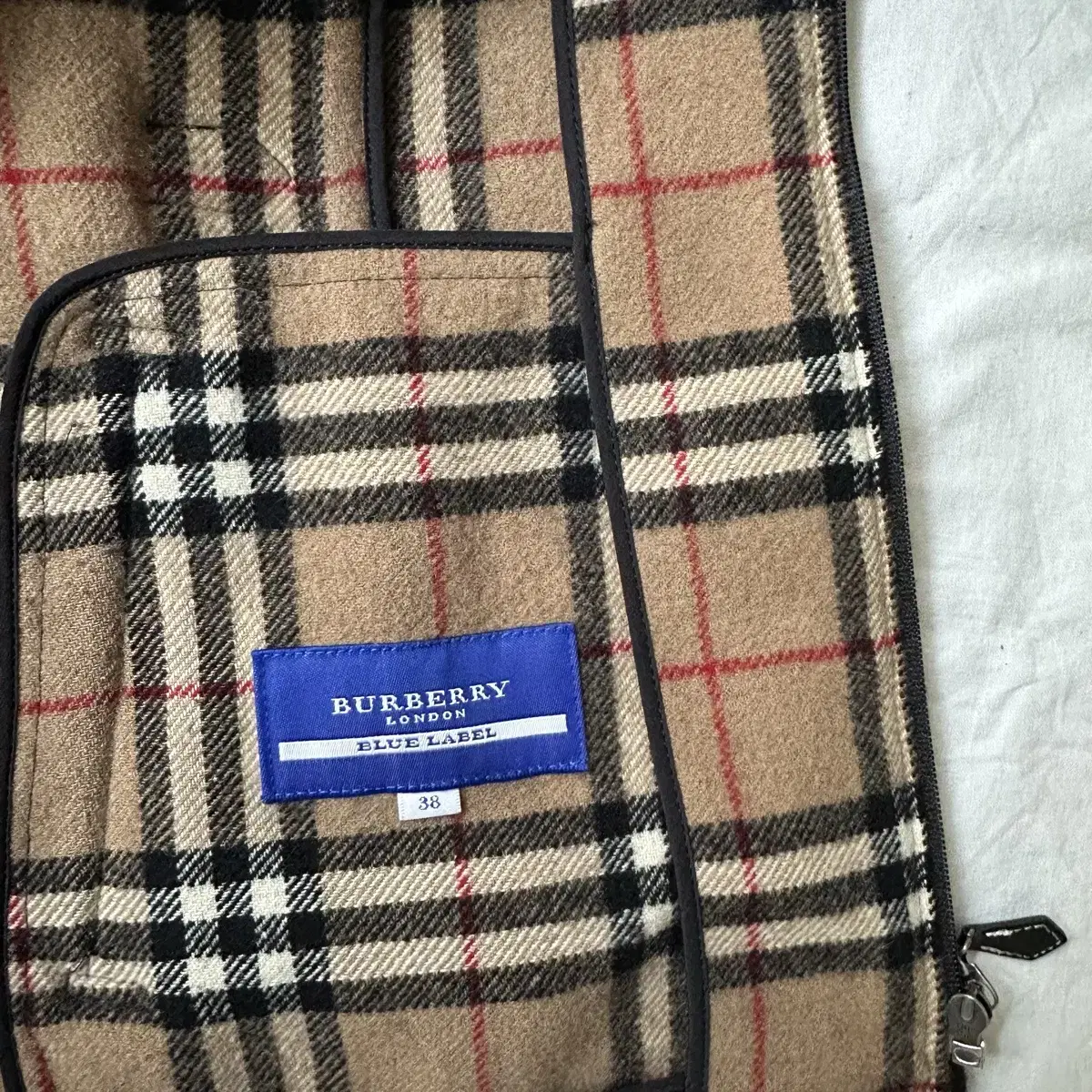 버버리 블루라벨 burberry 노바체크 자켓