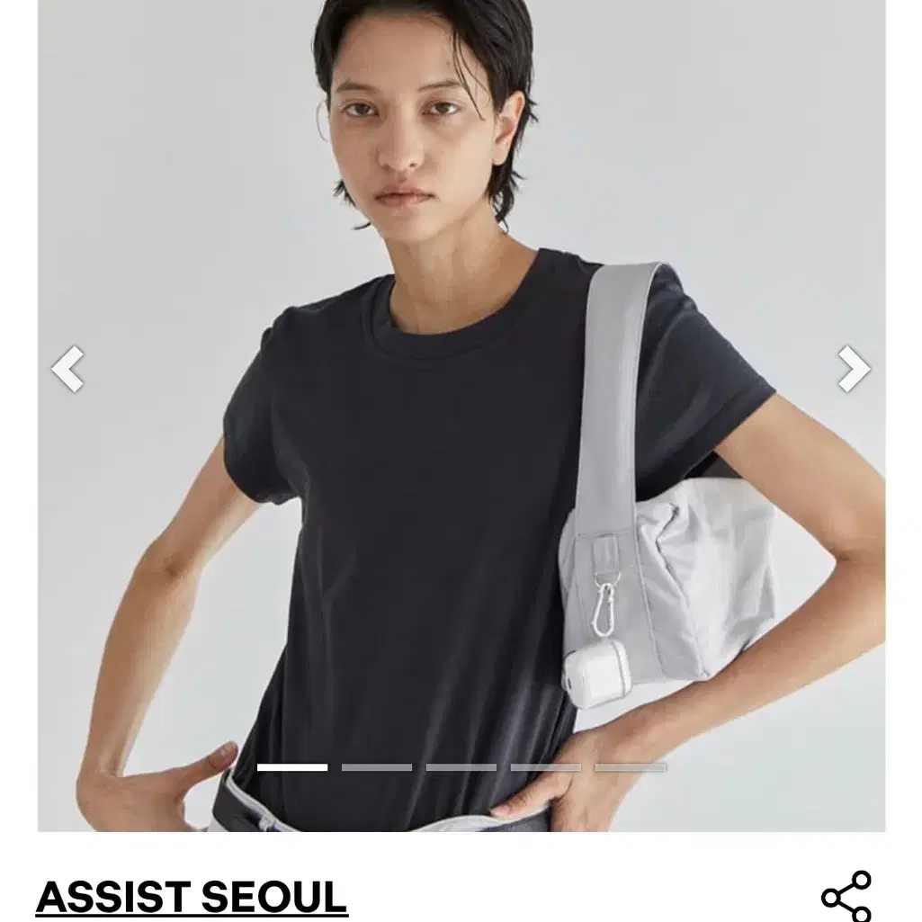 어시스트서울 easy square bag 라이트그레이