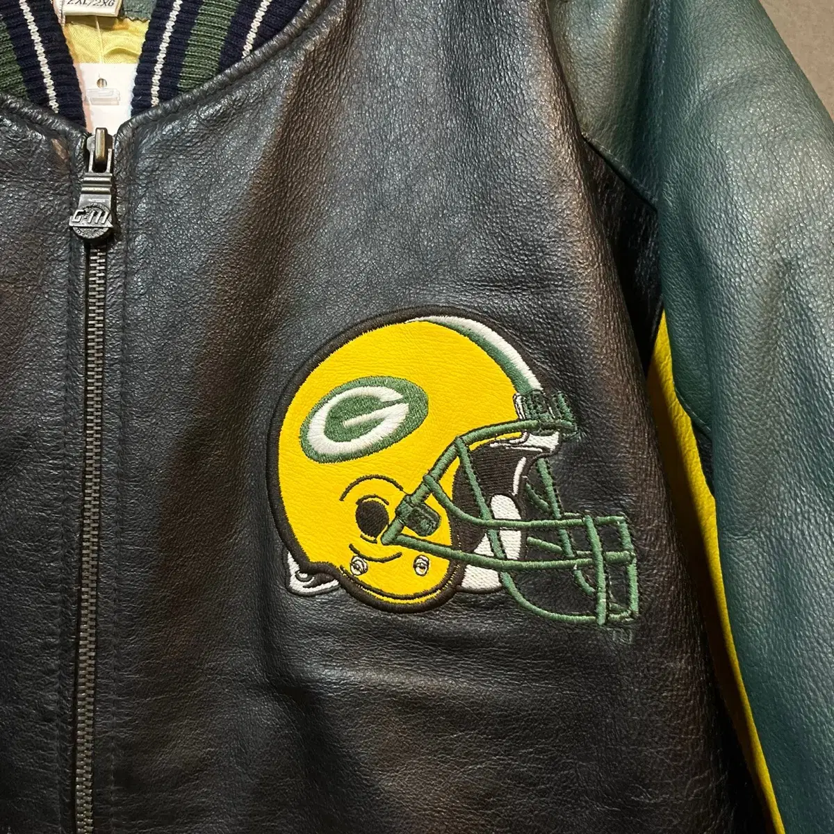 [2XL] NFL VINTAGE 래더 바시티자켓