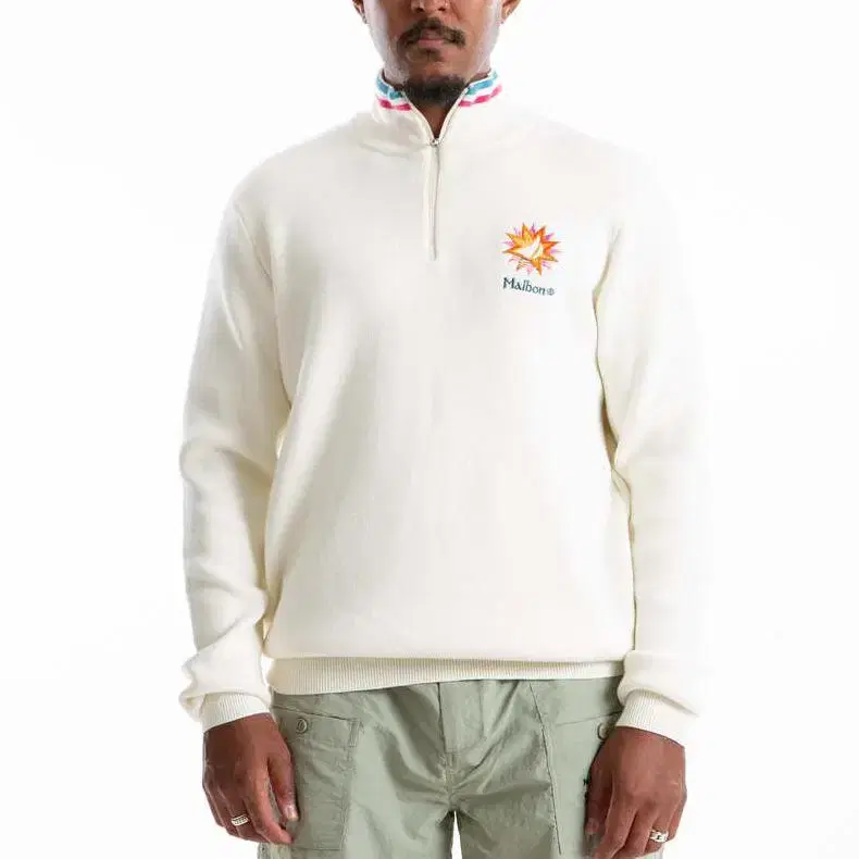 Malvern) almost new overseas version genuine men's golf knit -M