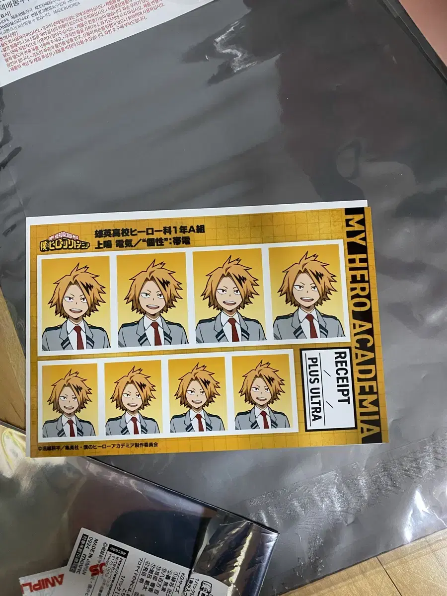 Hiroaka MyHero Academia Kaminari Denki Proof Photo