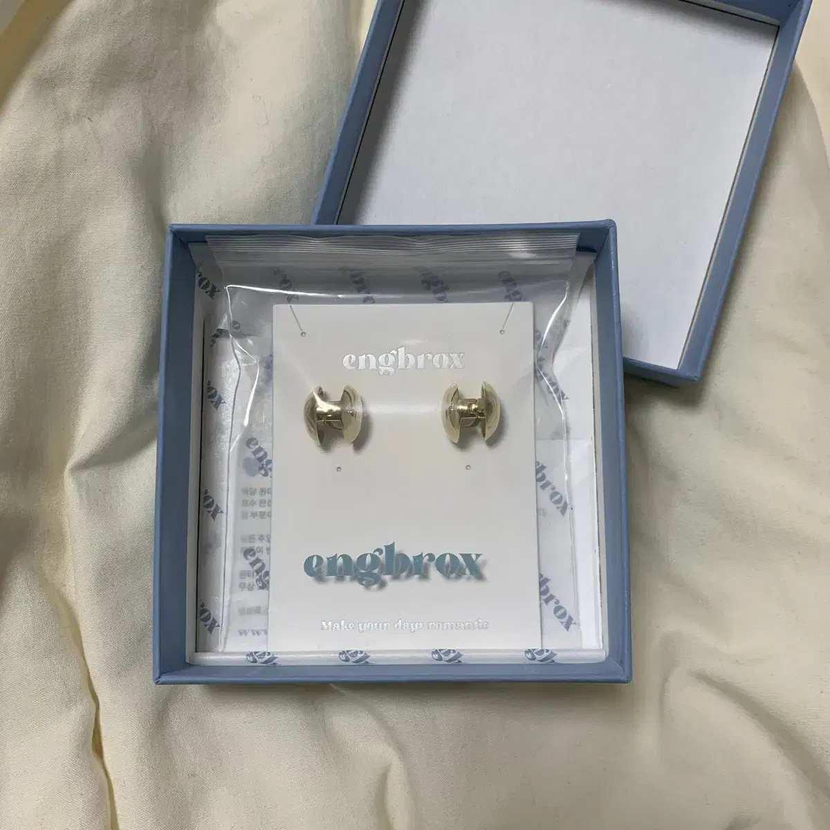 앵브록스 lovesome earring 하트 귀걸이 골드