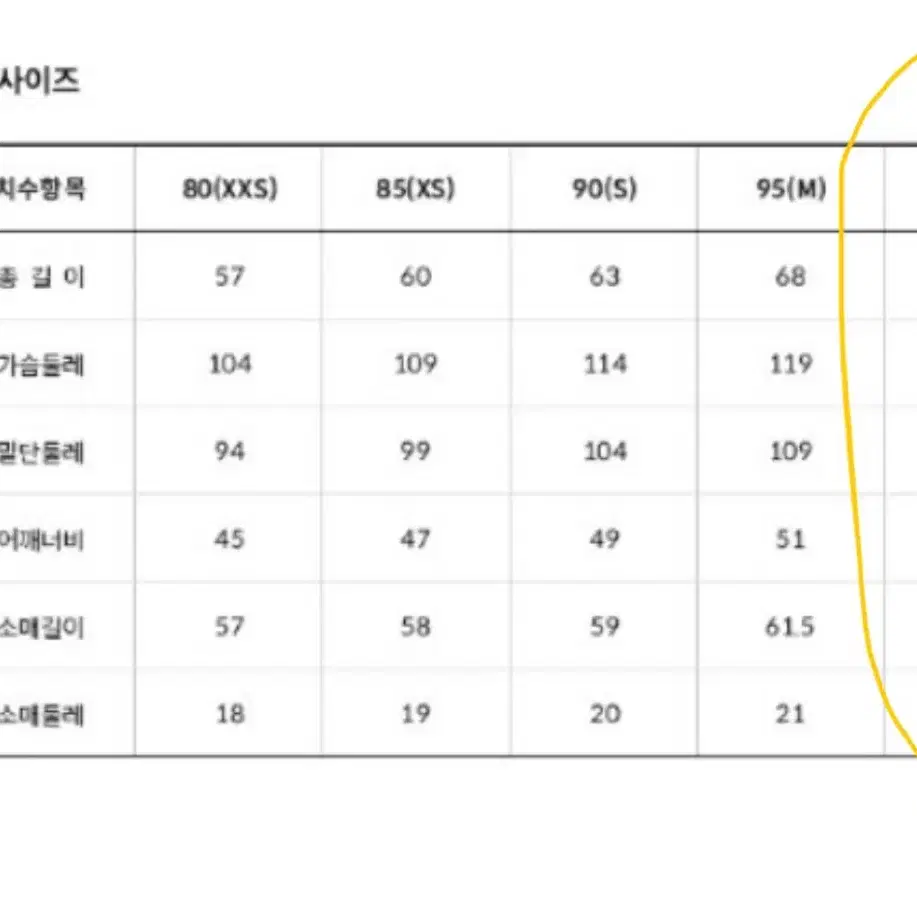 노스페이스 화이트라벨 자켓(100)