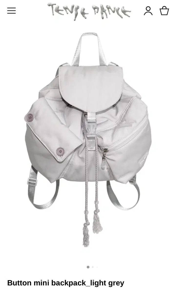 탠스댄스) Button mini backpack LG