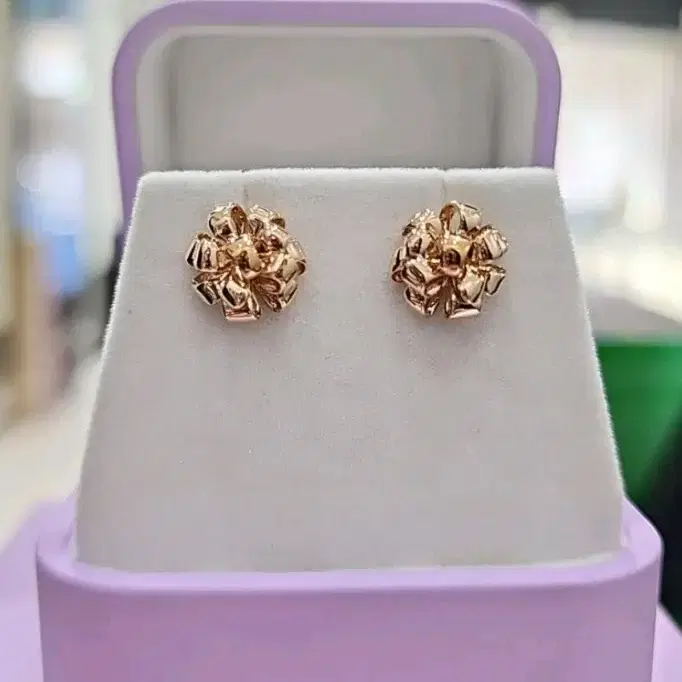 [Golden dew] 18K Gold☆Sweet Bong Bong Earrings Golden dew] 18K Gold☆Sweet Bong Bong Earrings