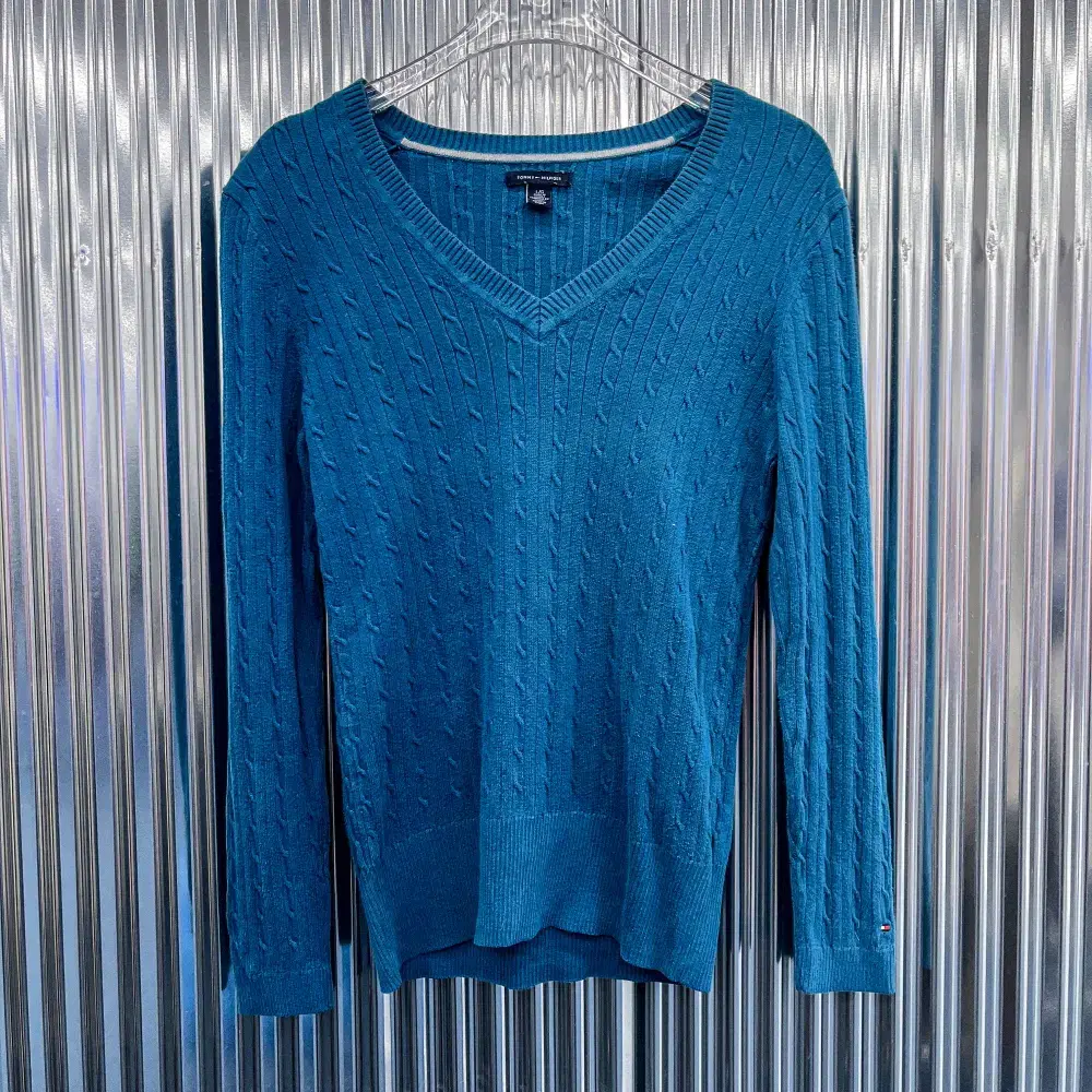 Tommy Hilfiger V-Neck Knit (Women's S) CF659