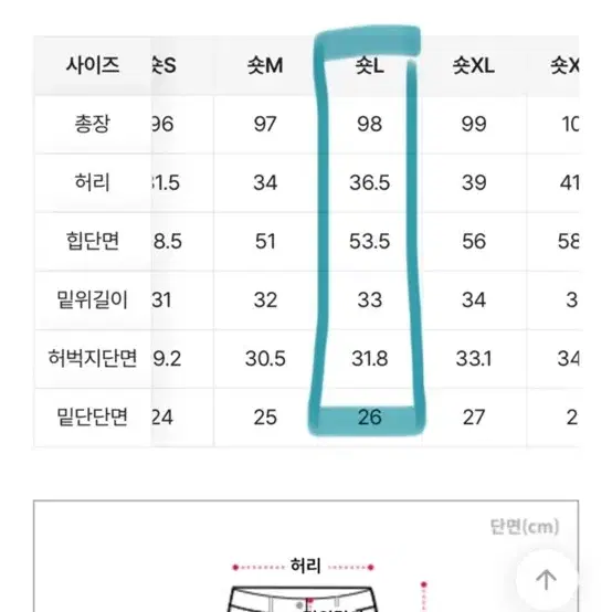 에이블리 와이팬츠 연청 숏L 미오