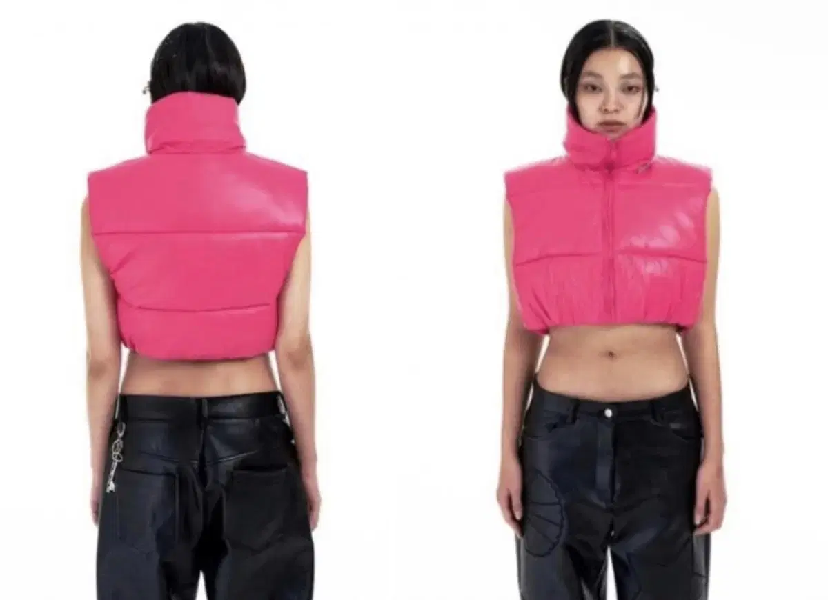 Leey pink padded vest