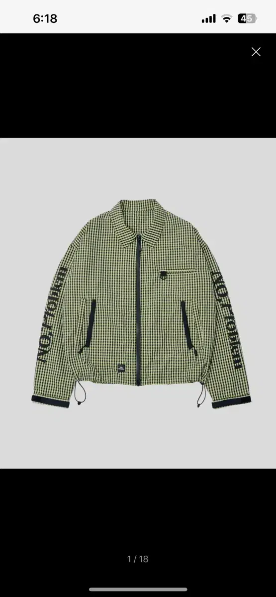 브릭 CHECKER ZIP ACTION BLOUSON (YL/BK)