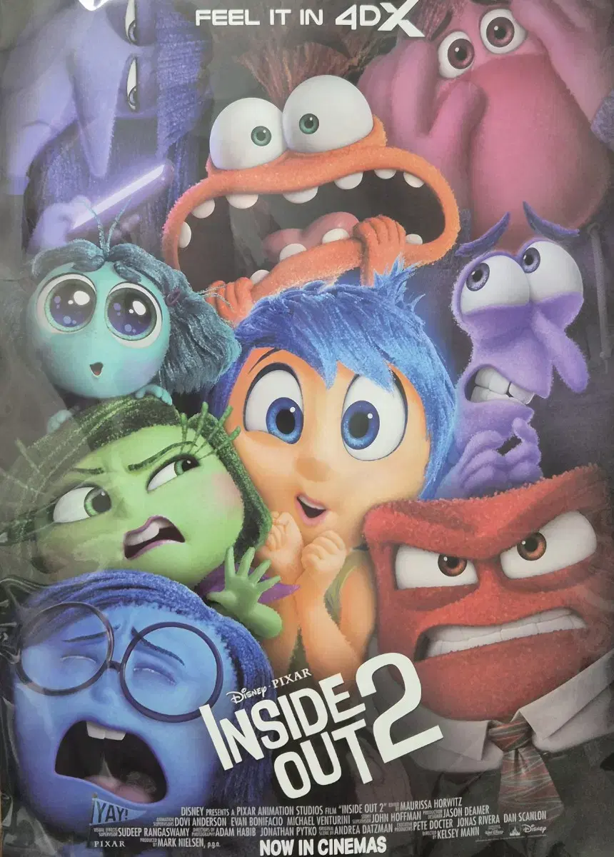 Inside Out2 CGV 4DX poster sealed sells