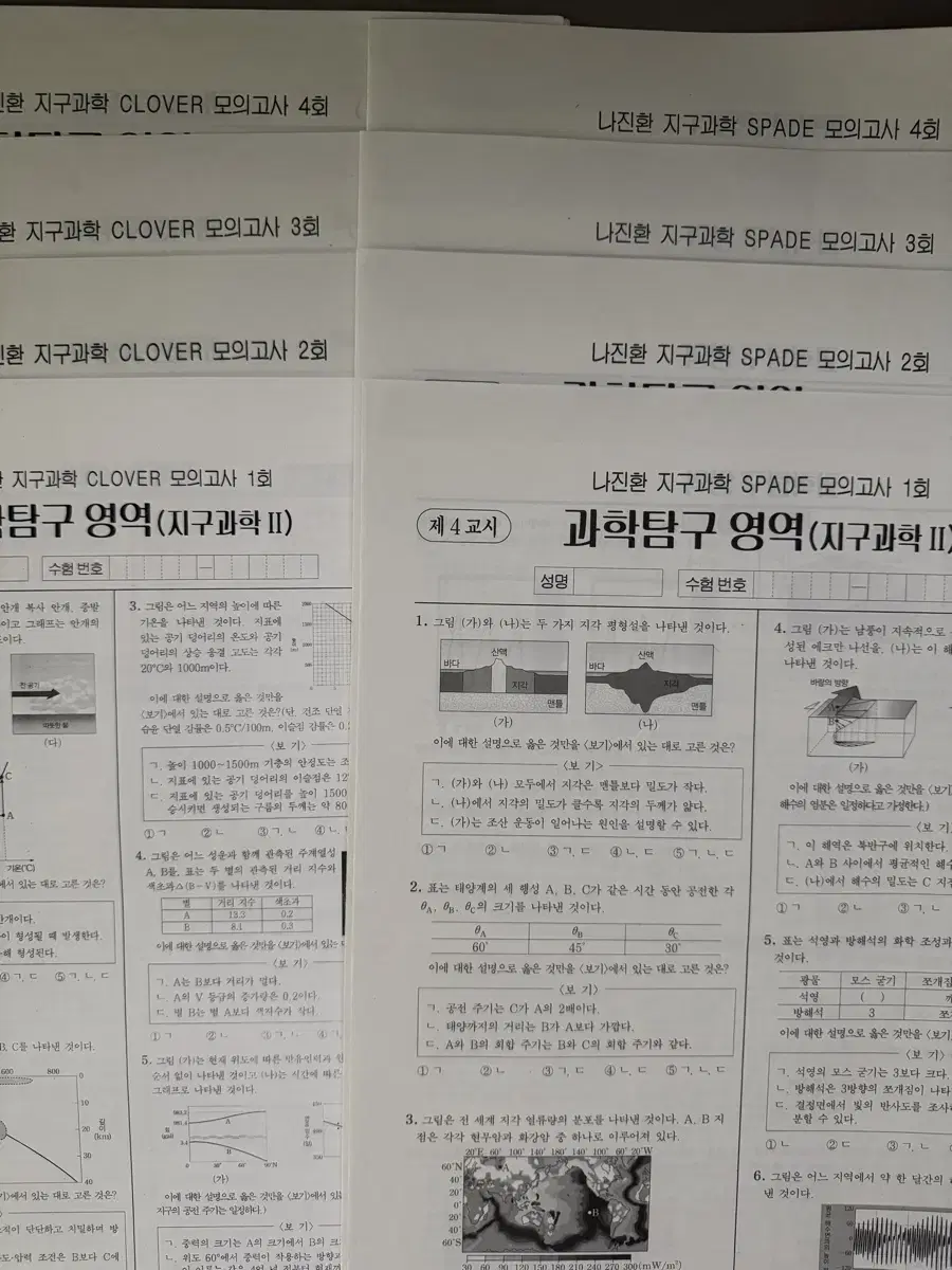 시대인재 지구과학2 지2 실모 판매