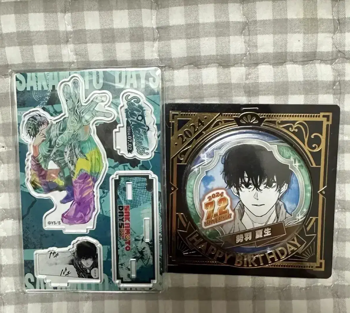 Sakamoto Dey's Seba Natsuki 2024 birthday acrylic Diorama Canbadge