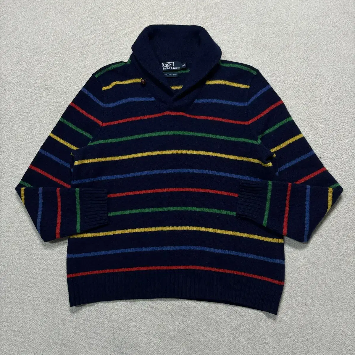 Polo Ralph Lauren Lambswool Shawl Kara Sprite Knit