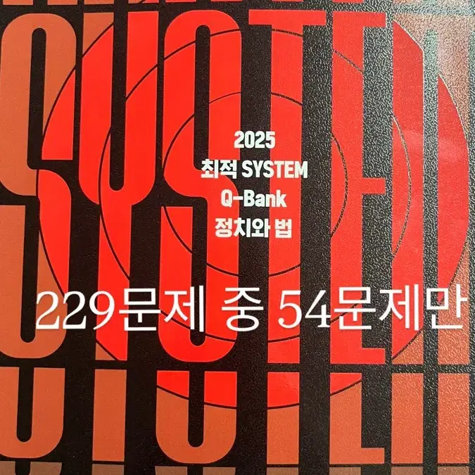 새책)2025 정치와법 최적 SYSTEM 개념완성