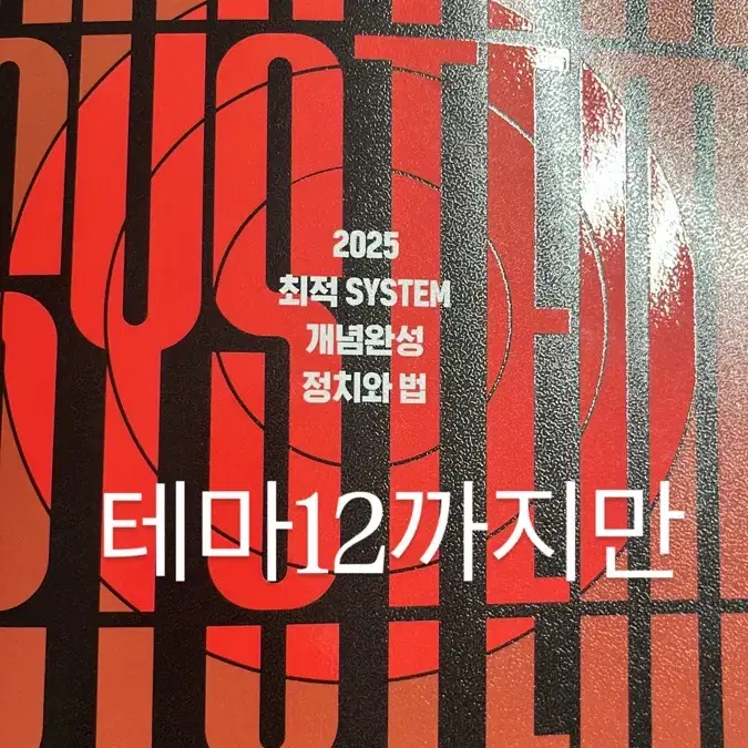 새책)2025 정치와법 최적 SYSTEM 개념완성