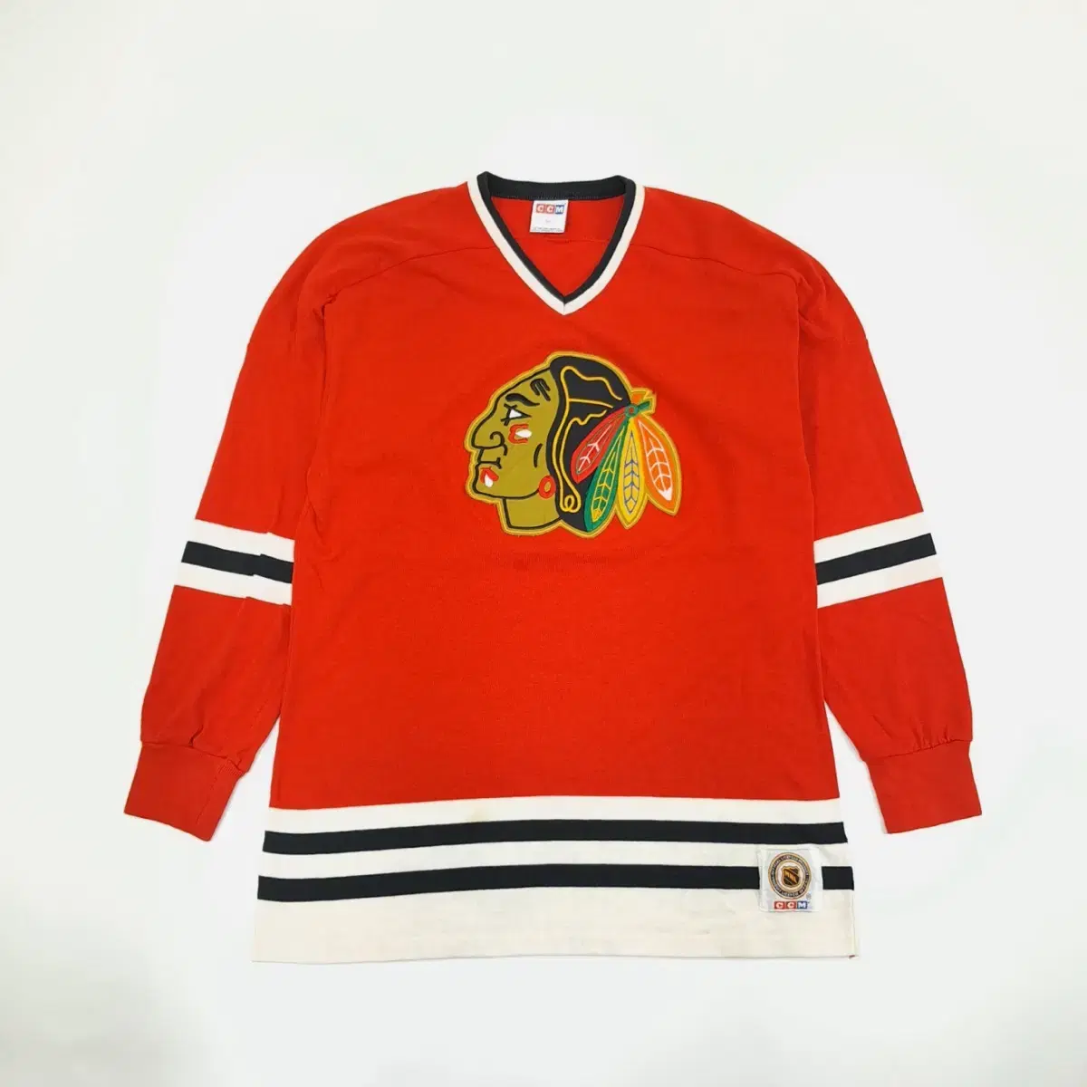 (CS543)L CCM Chicago Blackhawks 니트저지knit