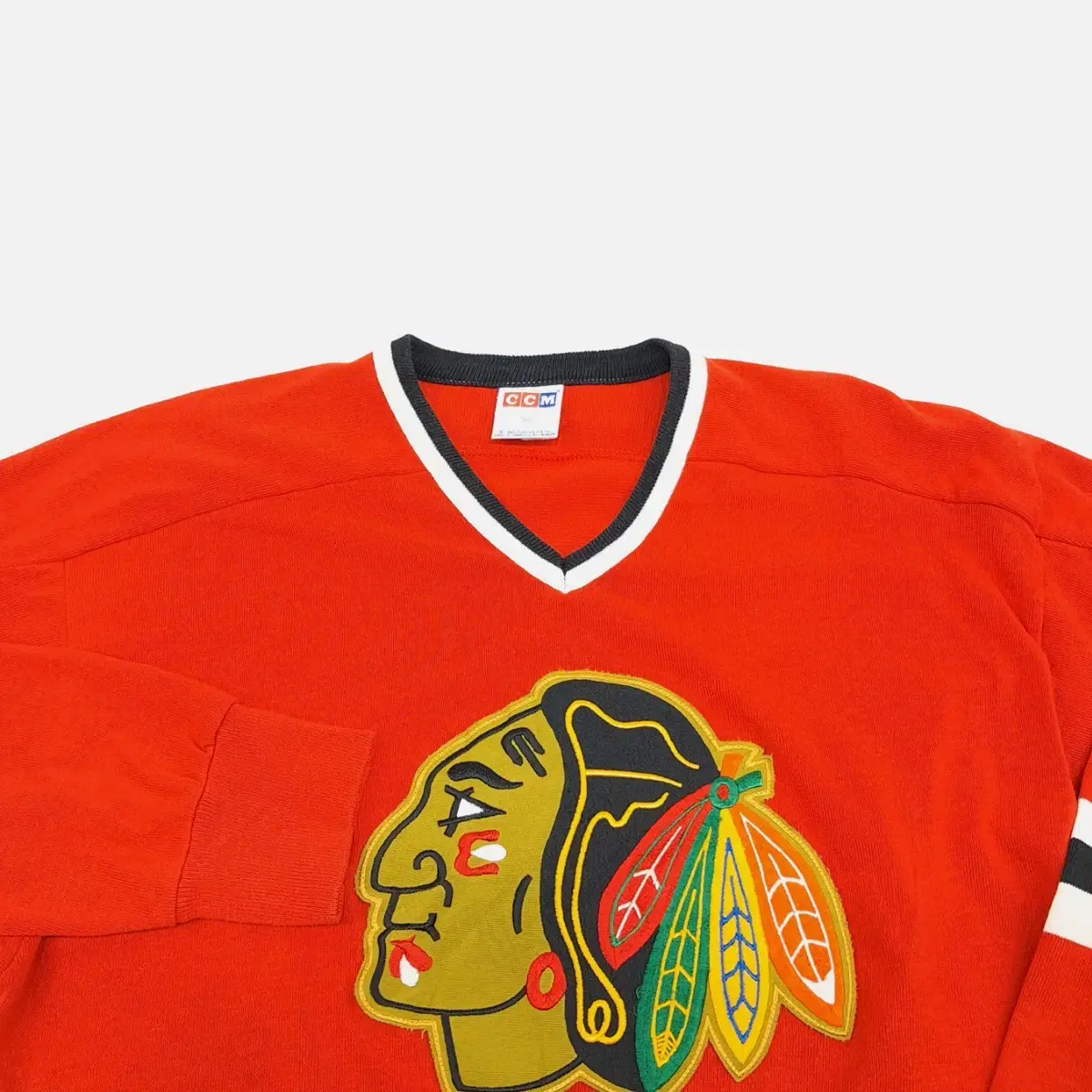 (CS543)L CCM Chicago Blackhawks 니트저지knit