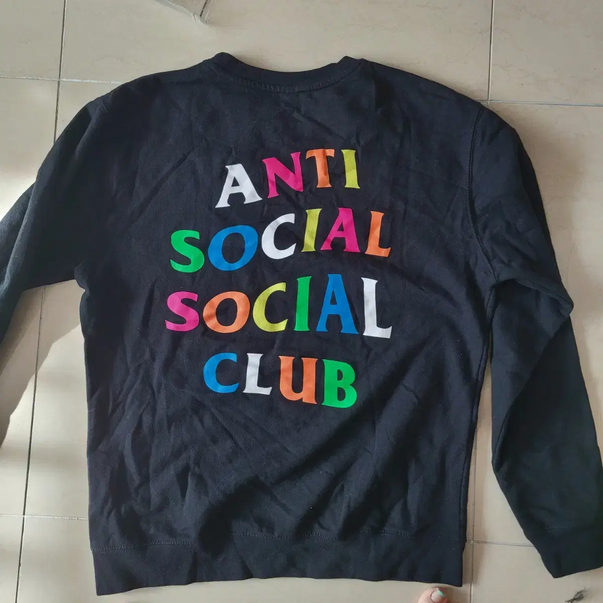 ANTI SOCIAL CLUB 정품 기모티셔츠 L사이즈 블랙색