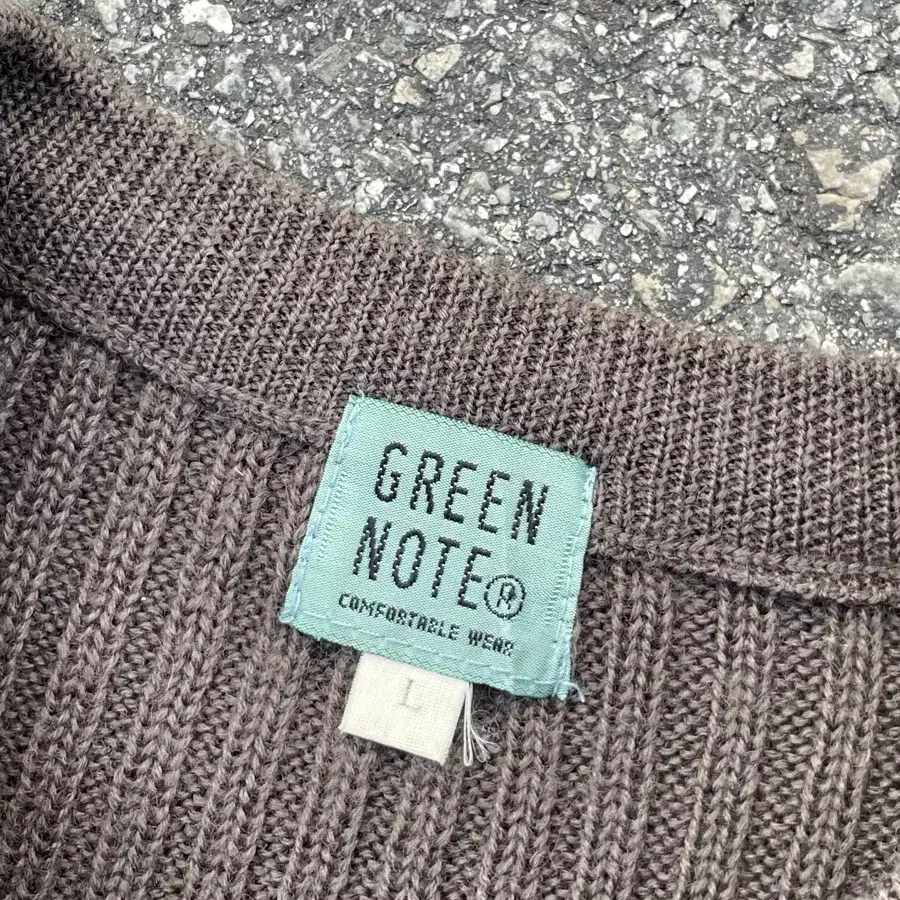 Green note Pure Wool Kint