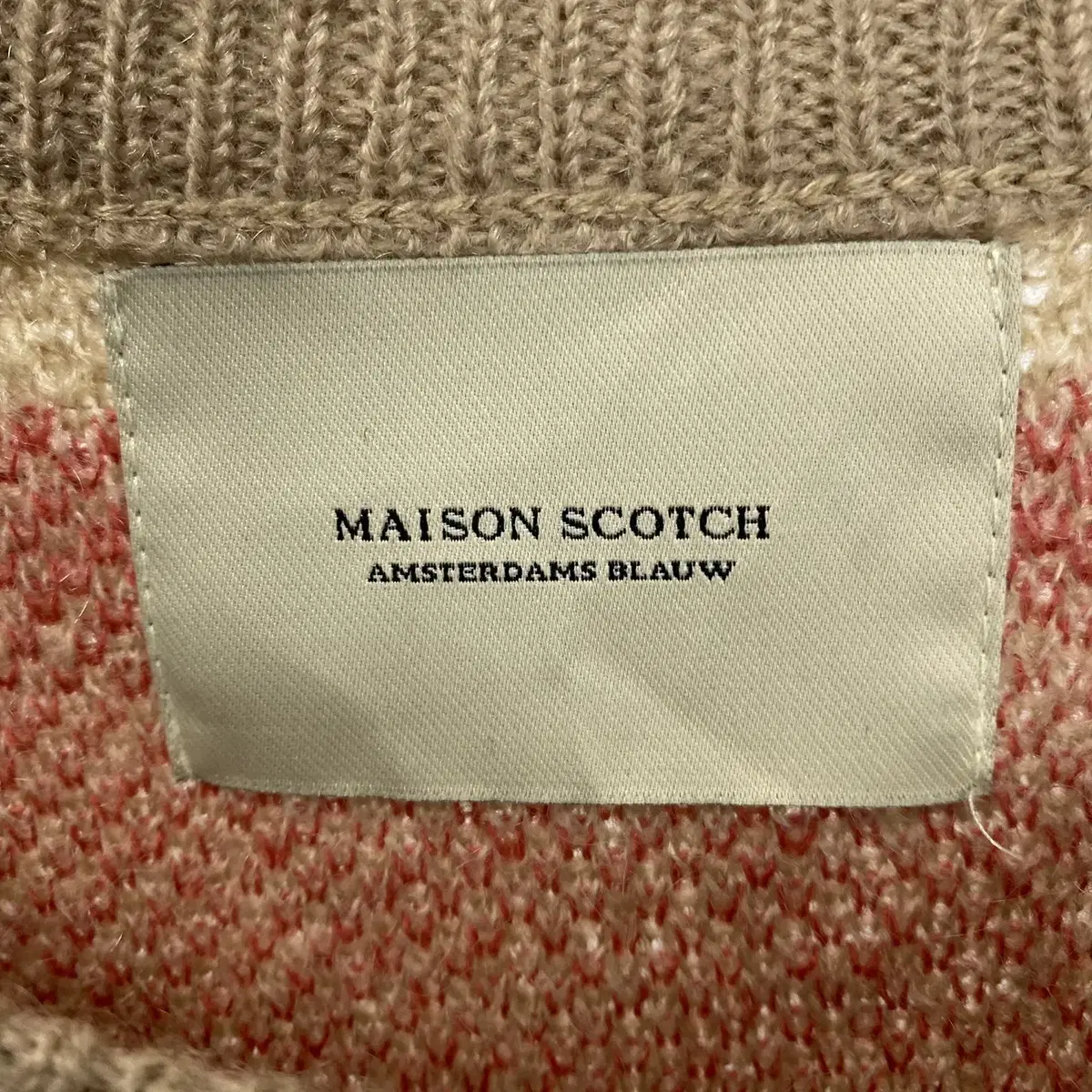 빈티지 MAISON SCOTCH 모헤어 블렌드 패턴 니트