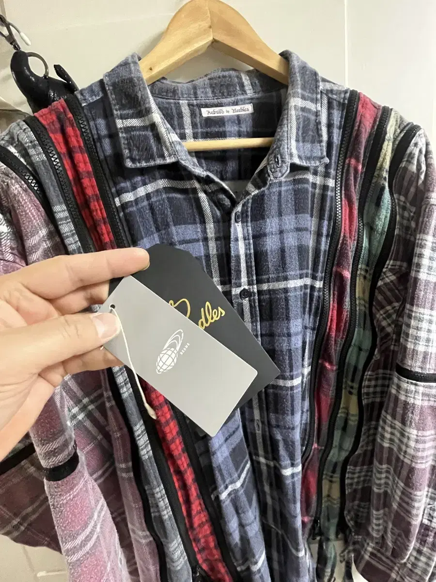 [100-105] Rebuild by Needles 2way zip flannel