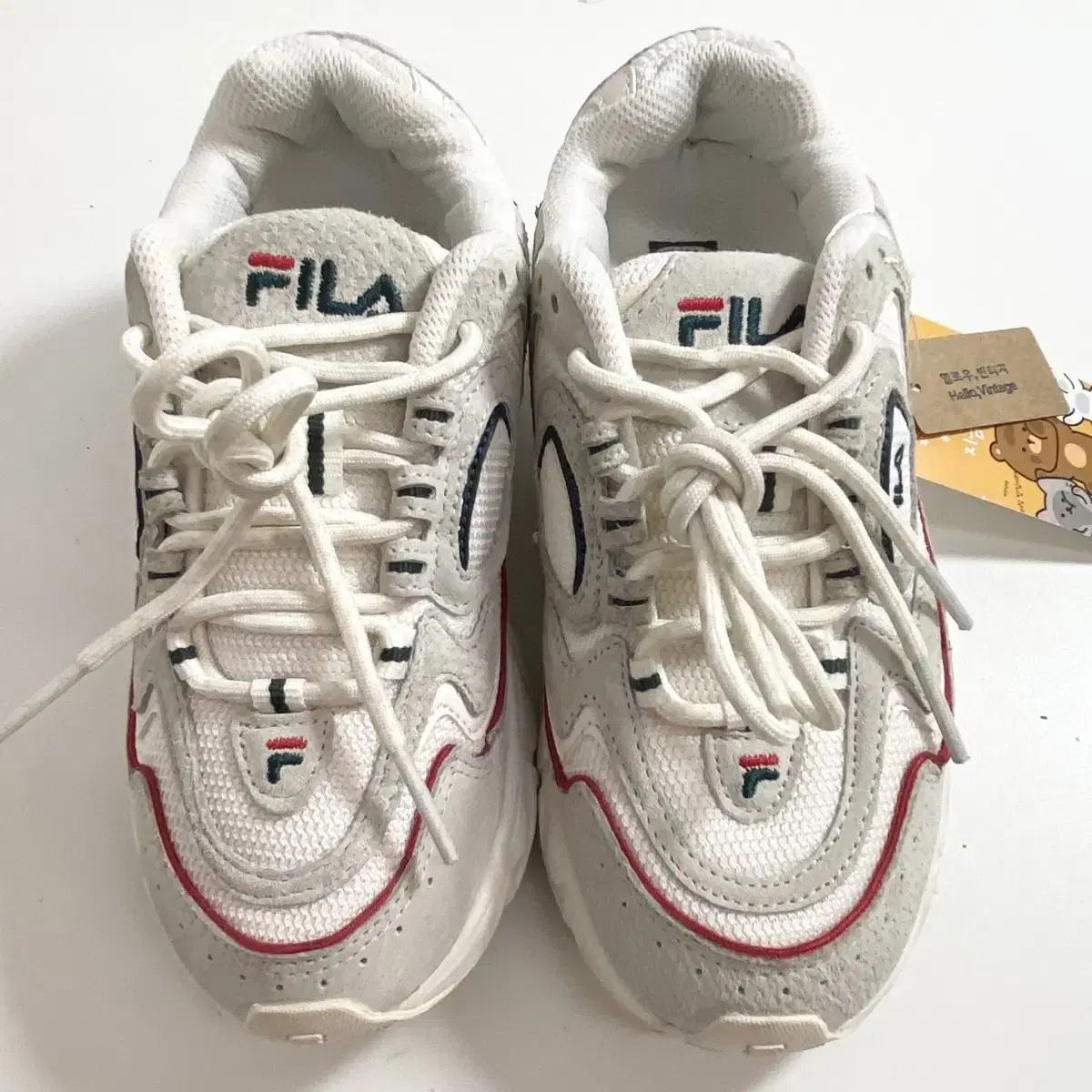 휠라 폴더 콜라보 운동화 220mm Fila x Folder Sneake