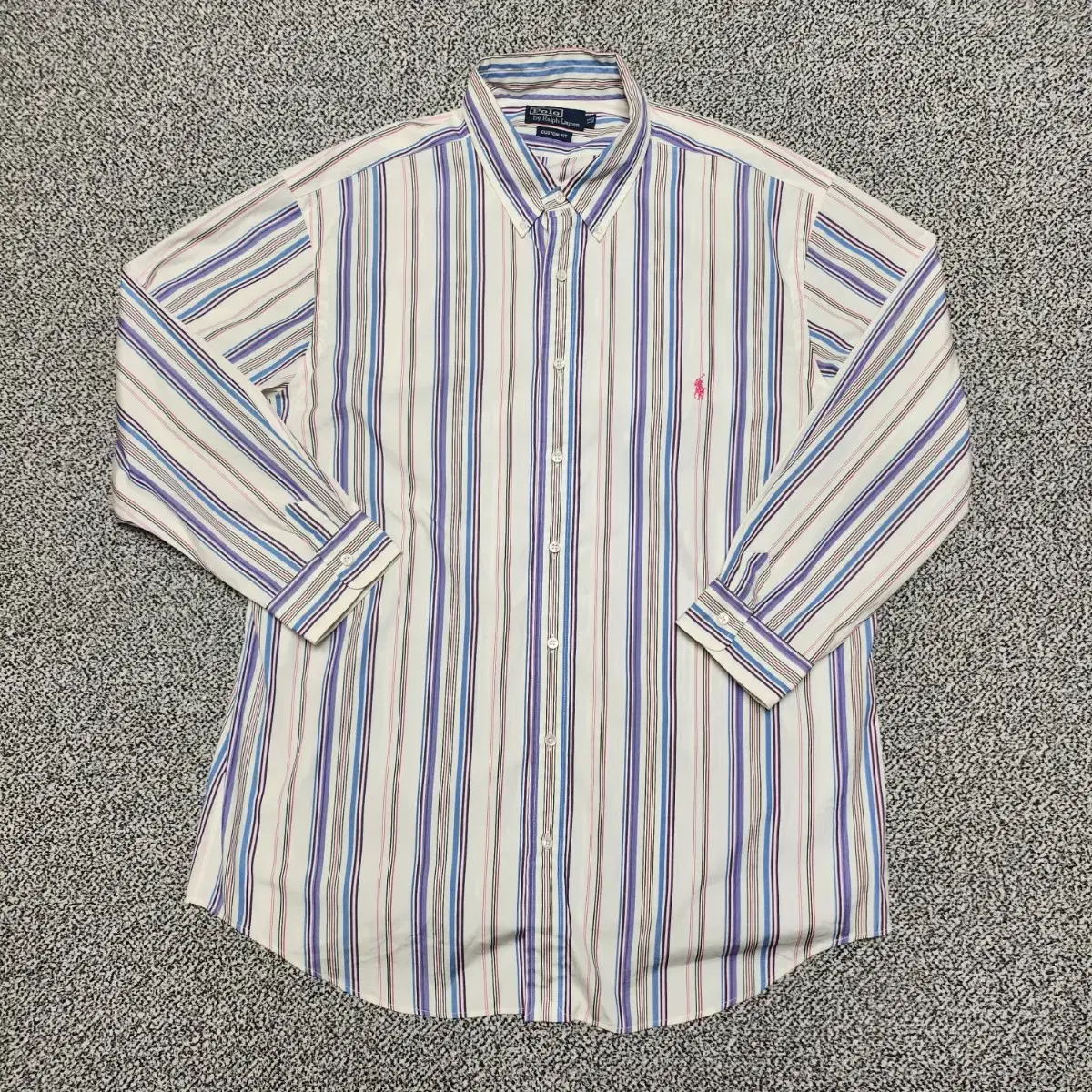 [2XL] Polo Old School Stripe Shirt (701)