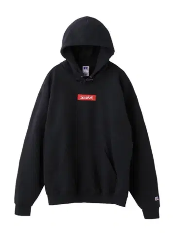 X-GIRL x RUSSELL BOX LOGO SWEAT HOODIE