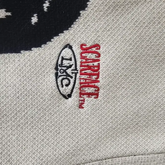 LMC X SCARFACE KNIT SWEATER ivory(엘엠씨)