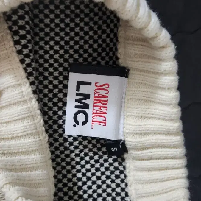 LMC X SCARFACE KNIT SWEATER ivory(엘엠씨)