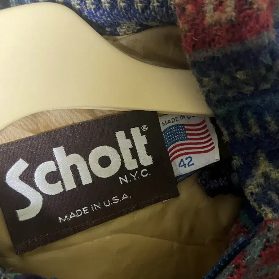 쇼트 schott 에스닉 울 후드자켓 워크자켓